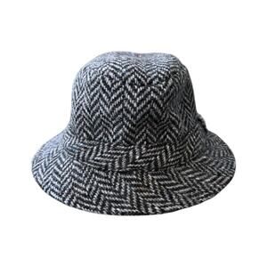 Hanna Hats Donegal Tweed Bucket Hat Men’s M Wool Speckled Gray Ireland Unisex